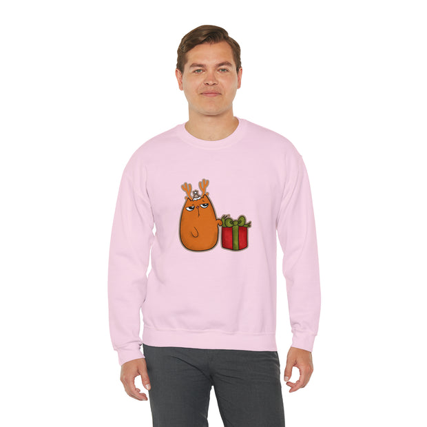 Christmas cat Unisex Heavy Blend™ Crewneck Sweatshirt