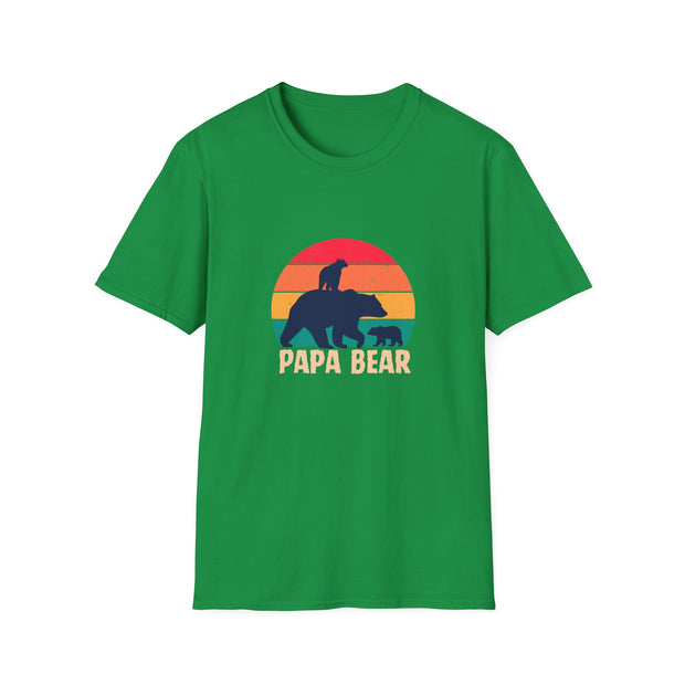 Papa Bear Unisex Softstyle T-Shirt
