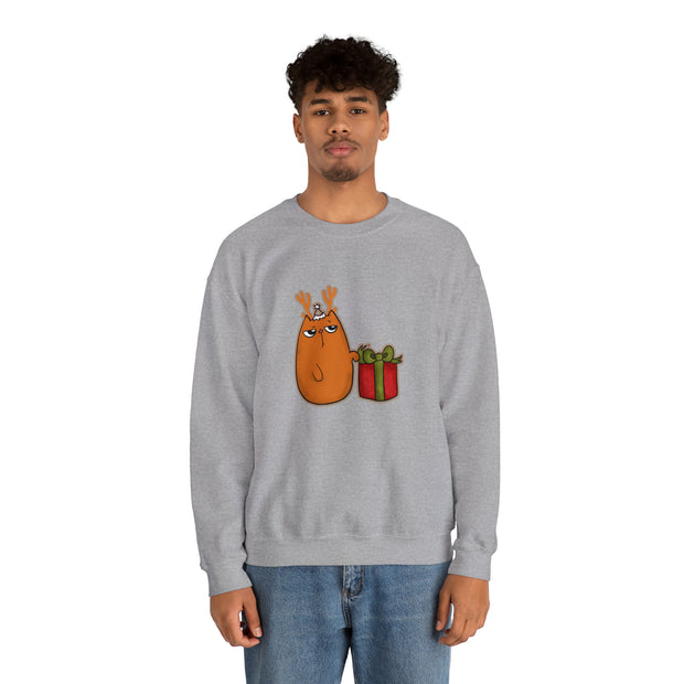 Christmas cat Unisex Heavy Blend™ Crewneck Sweatshirt