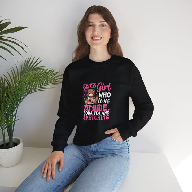 Just a Girl Unisex Heavy Blend™ Crewneck Sweatshirt
