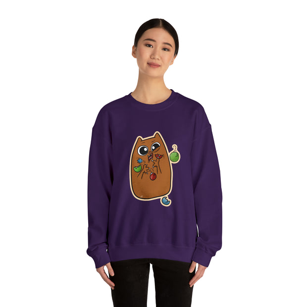 Christmas cat Unisex Heavy Blend™ Crewneck Sweatshirt