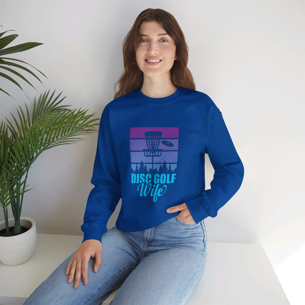 Disc Golf Wife Unisex Heavy Blend™ Crewneck Sweatshirt