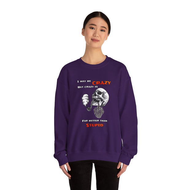 Crazy Skull Unisex Heavy Blend™ Crewneck Sweatshirt