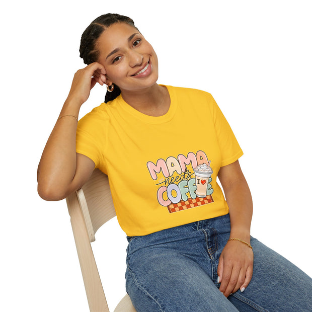 Mama needs Coffee Unisex Softstyle T-Shirt