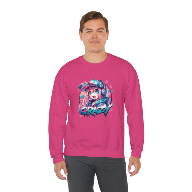 Graffiti Anime Girls Unisex Heavy Blend™ Crewneck Sweatshirt