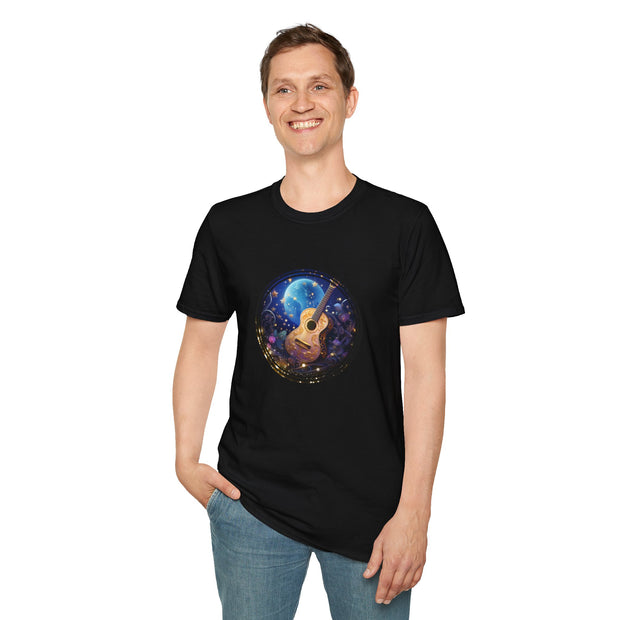 Moonlight Guitar Unisex Softstyle T-Shirt
