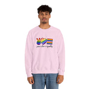 Peace Love Equality Unisex Heavy Blend™ Crewneck Sweatshirt