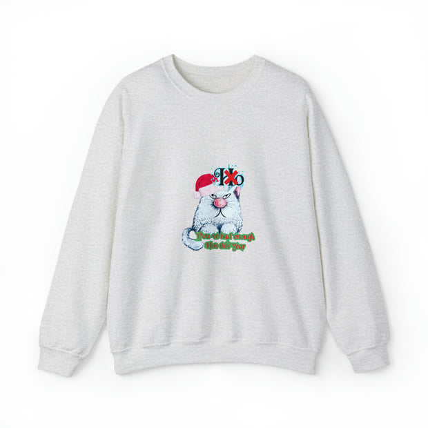 Christmas cat Unisex Heavy Blend™ Crewneck Sweatshirt