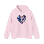 Heart Butterfly Unisex Heavy Blend™ Hooded Sweatshirt