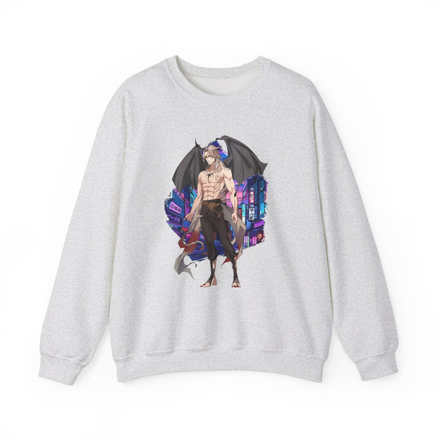 Anime Male Demon Unisex Heavy Blend™ Crewneck Sweatshirt