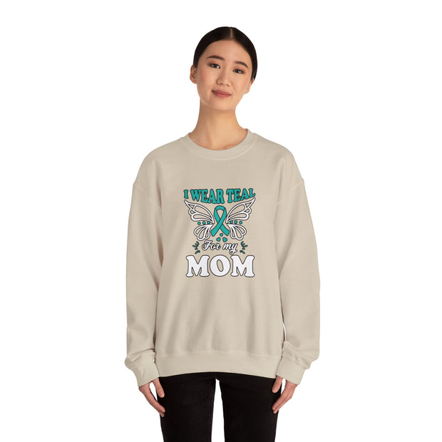 Teal for Mom Unisex Heavy Blend™ Crewneck Sweatshirt