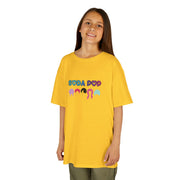 Cute Kids Soda Pop Cotton Tee , Kids Birthday Gift, Summer T-Shirt, Playful Graphic Tee, Party Outfit