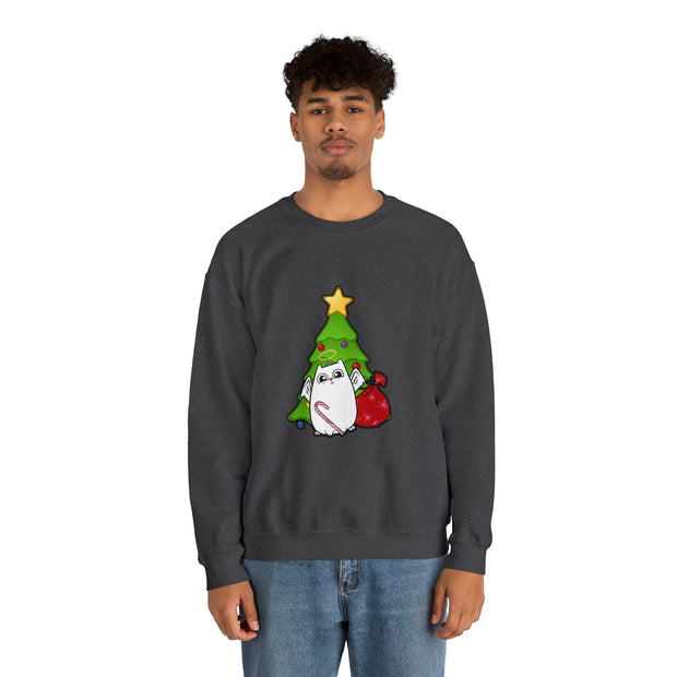 Christmas cat Unisex Heavy Blend™ Crewneck Sweatshirt
