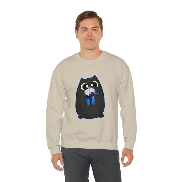 Christmas cat Unisex Heavy Blend™ Crewneck Sweatshirt