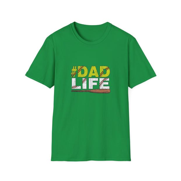 Baseball Dad Life Unisex Softstyle T-Shirt