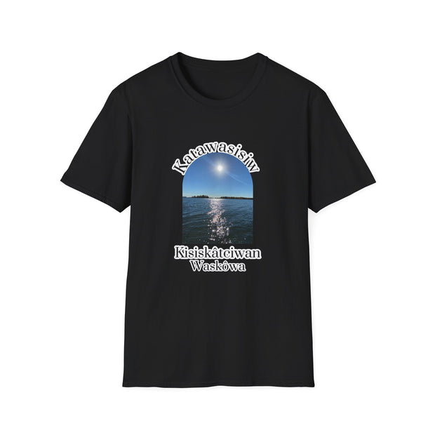 Cree Saskatchewan Skies Unisex Softstyle T-Shirt