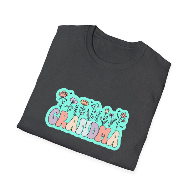 Grandma Flowers Unisex Softstyle T-Shirt