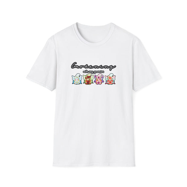 Gardening with my Gnomies Unisex Softstyle T-Shirt