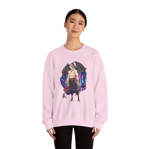 Anime Male Demon Unisex Heavy Blend™ Crewneck Sweatshirt