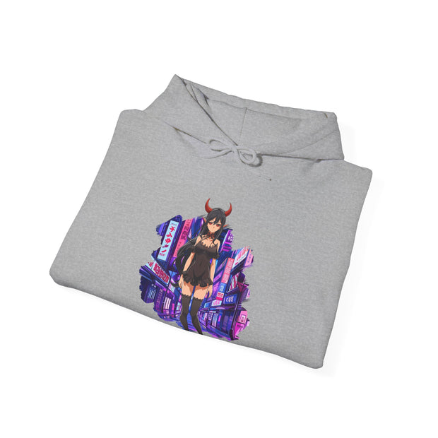 Anime Female Demon Unisex Heavy Blend™ Hooded Sweatshirt