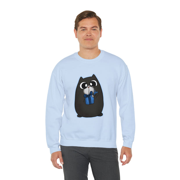 Christmas cat Unisex Heavy Blend™ Crewneck Sweatshirt