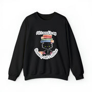 Books, Cat & Coffee Unisex Heavy Blend™ Crewneck Sweatshirt