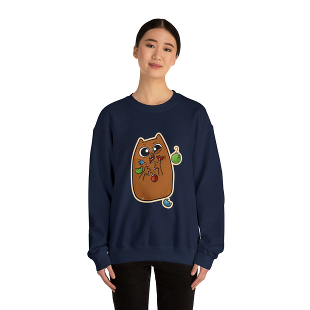 Christmas cat Unisex Heavy Blend™ Crewneck Sweatshirt