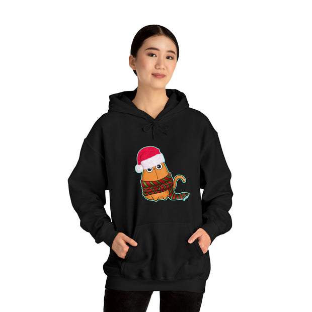 Christmas cat Unisex Heavy Blend™ Hooded Sweatshirt