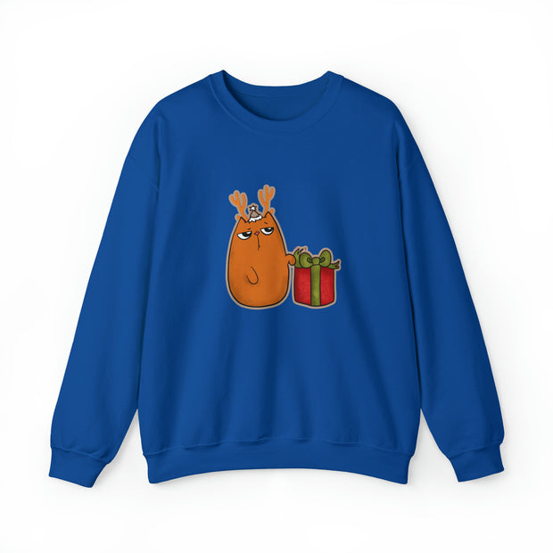 Christmas cat Unisex Heavy Blend™ Crewneck Sweatshirt