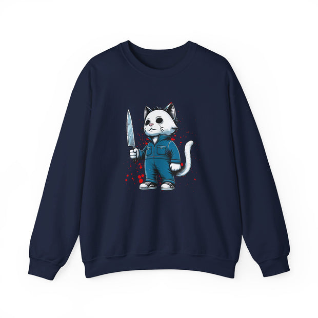 Horror Movie Cats Unisex Heavy Blend™ Crewneck Sweatshirt