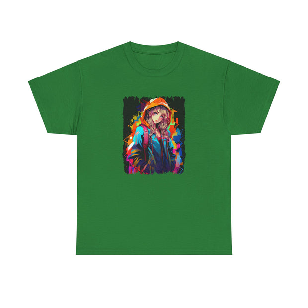 Graffiti Anime Girls Unisex Heavy Cotton Tee