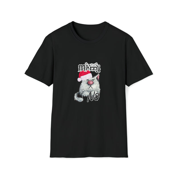 Christmas cat Unisex Softstyle T-Shirt