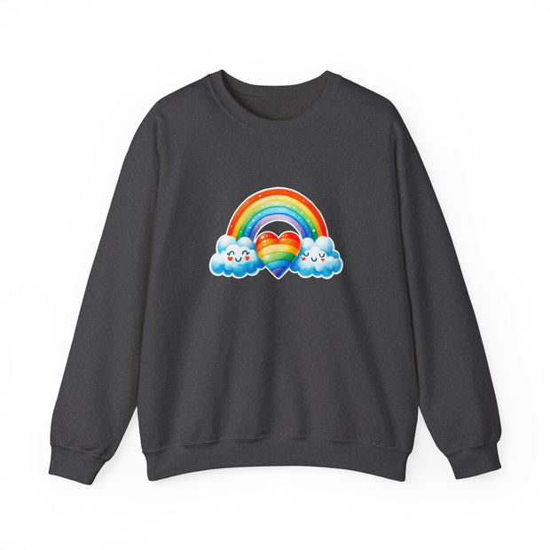 Rainbow Love Unisex Heavy Blend™ Crewneck Sweatshirt