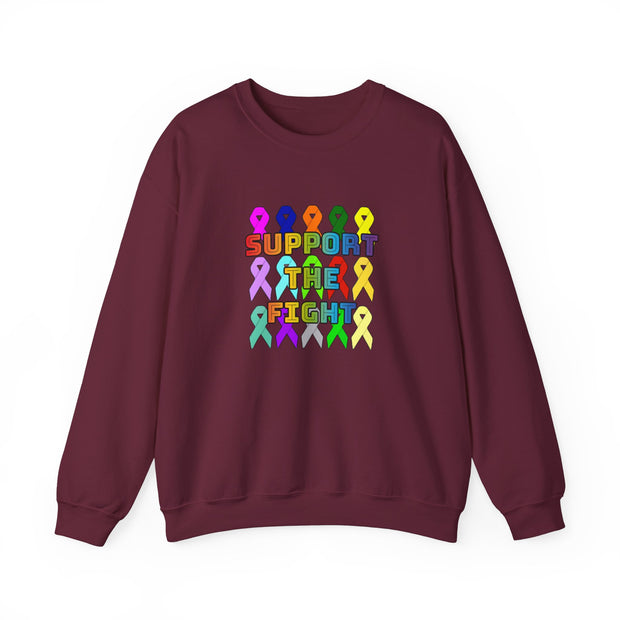 Support the Fight Unisex Heavy Blend™ Crewneck Sweatshirt