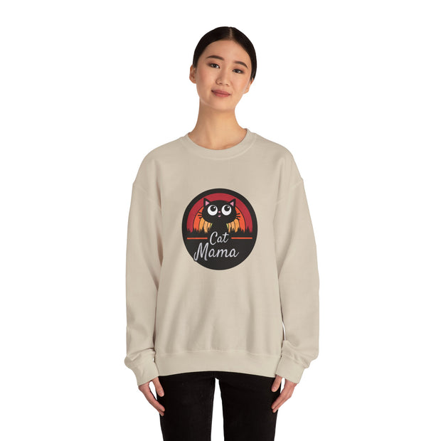 Cat Mama Unisex Heavy Blend™ Crewneck Sweatshirt