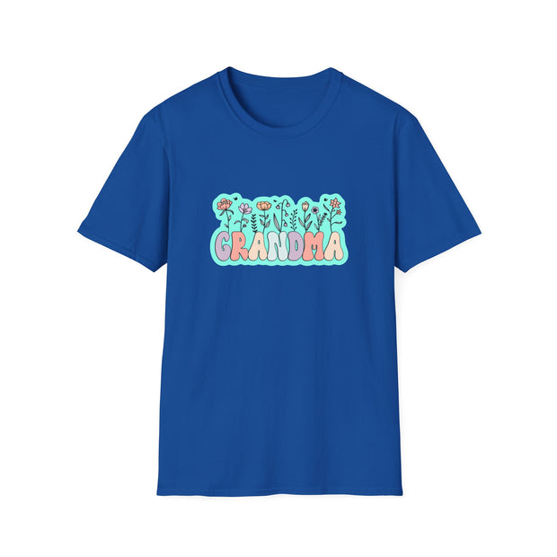 Grandma Flowers Unisex Softstyle T-Shirt