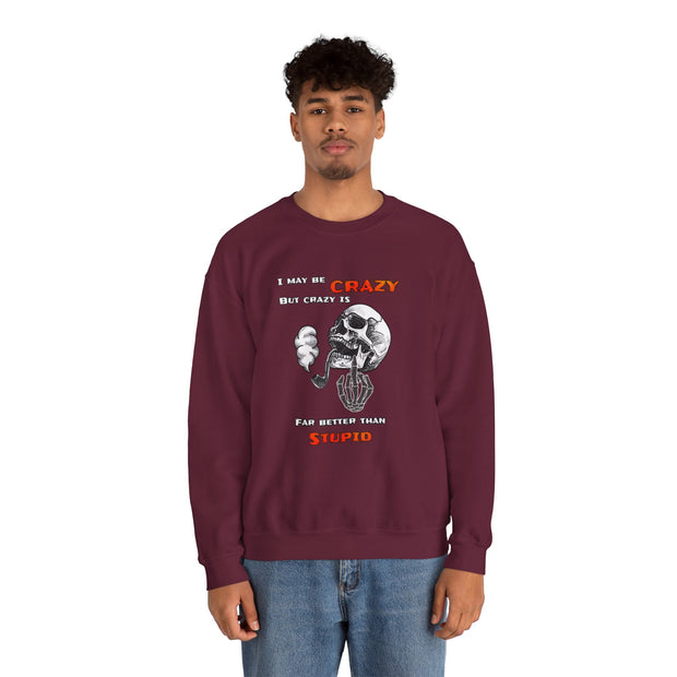 Crazy Skull Unisex Heavy Blend™ Crewneck Sweatshirt