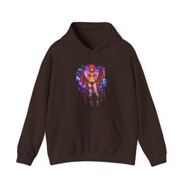 Anime Female Demon Unisex Heavy Blend™ Hooded Sweatshirt