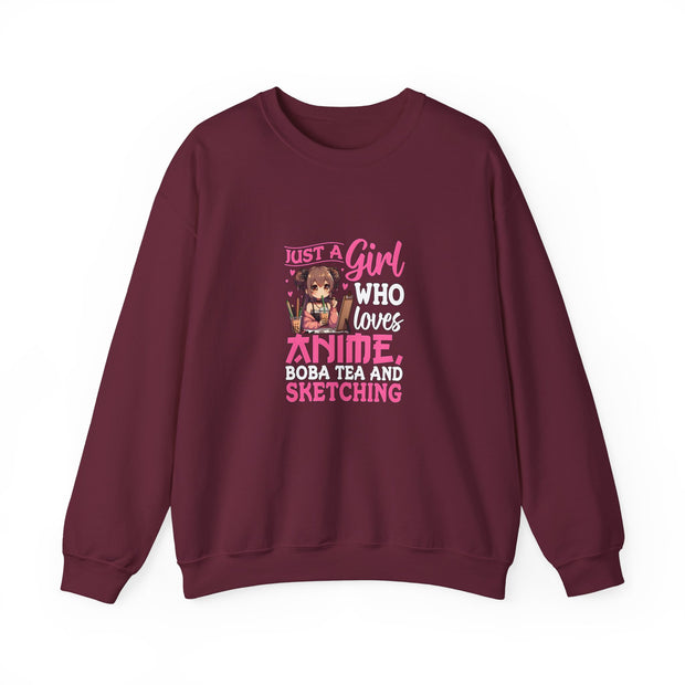 Just a Girl Unisex Heavy Blend™ Crewneck Sweatshirt