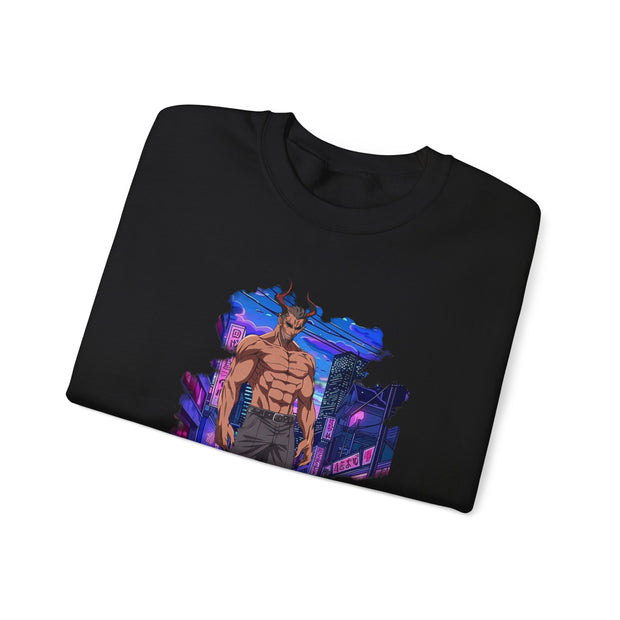 Anime Male Demon Unisex Heavy Blend™ Crewneck Sweatshirt