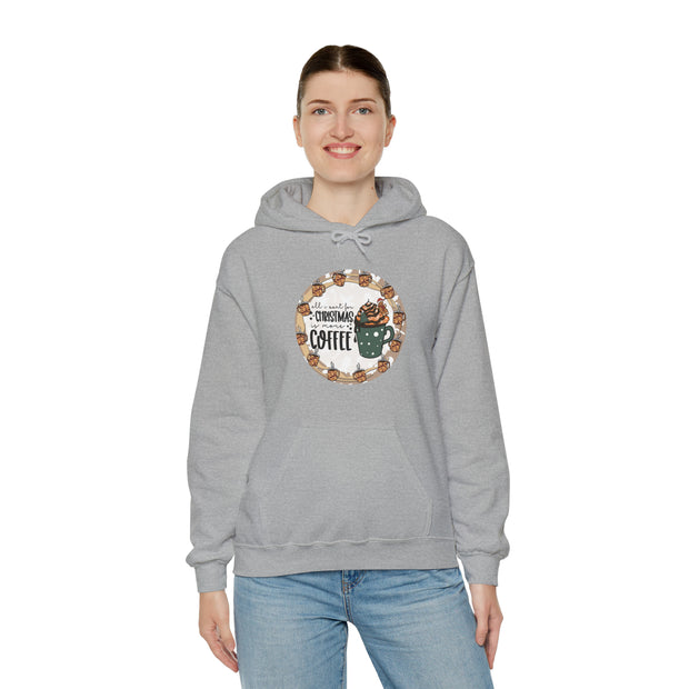 Christmas Coffee Unisex Heavy Blend™ Hooded Sweatshirt
