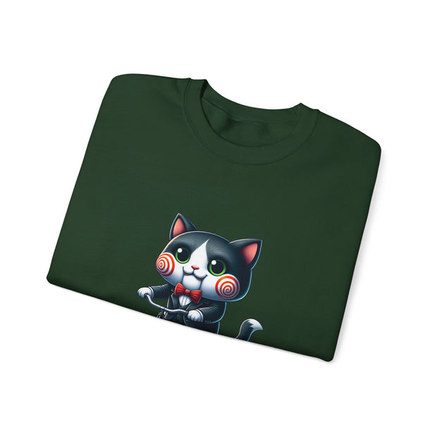 Horror Movie Cats Unisex Heavy Blend™ Crewneck Sweatshirt