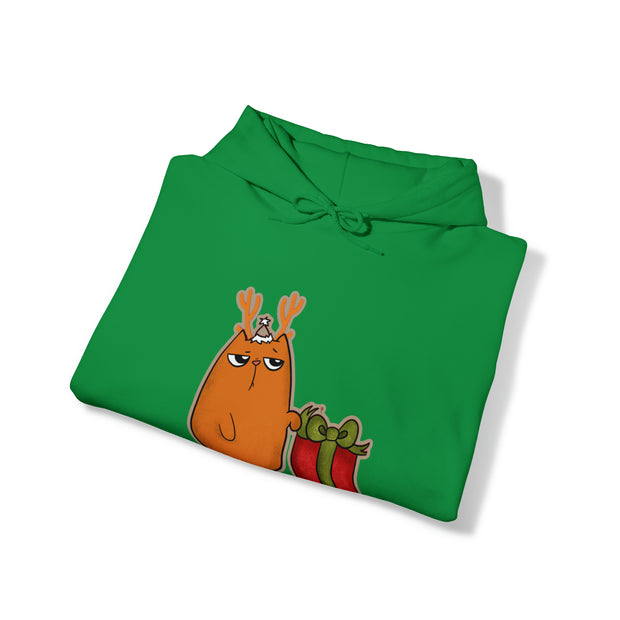 Christmas cat Unisex Heavy Blend™ Hooded Sweatshirt