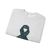 Ovarian Cancer Ribbon Unisex Heavy Blend™ Crewneck Sweatshirt