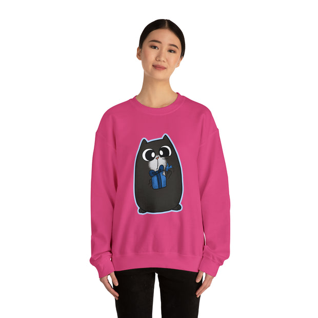 Christmas cat Unisex Heavy Blend™ Crewneck Sweatshirt