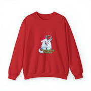 Christmas cat Unisex Heavy Blend™ Crewneck Sweatshirt