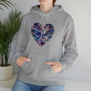 Heart Butterfly Unisex Heavy Blend™ Hooded Sweatshirt