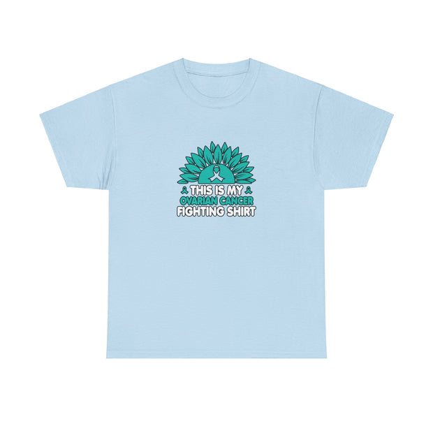 Ovarian cancer Unisex Heavy Cotton Tee