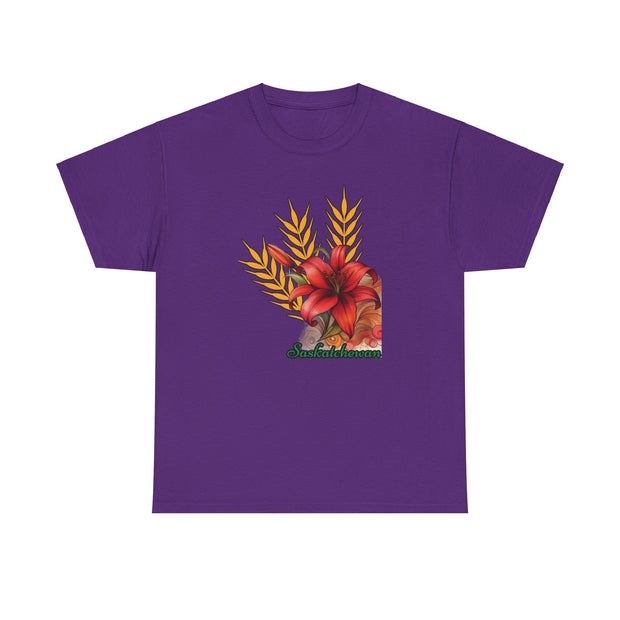 Saskatchewan Lily Unisex Heavy Cotton Tee