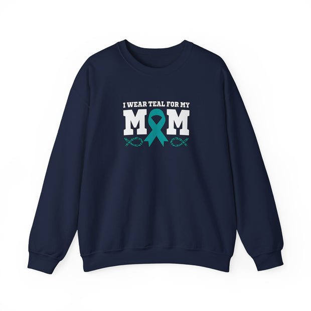 Teal for Mom Unisex Heavy Blend™ Crewneck Sweatshirt
